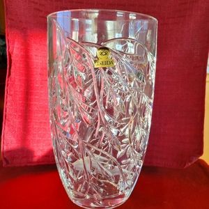 Vintage RCR Oneida oval Crystal Vase